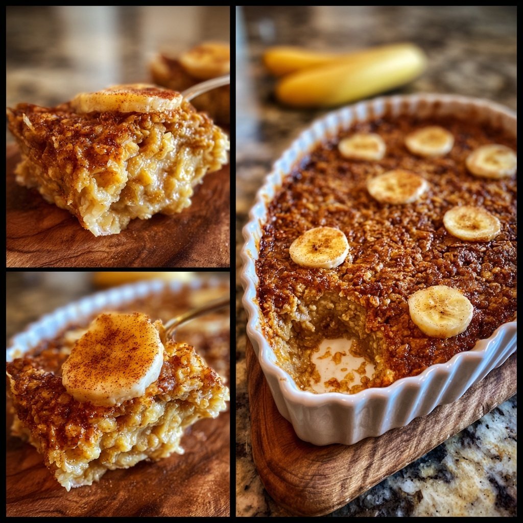 Banana Cinnamon Baked Oats