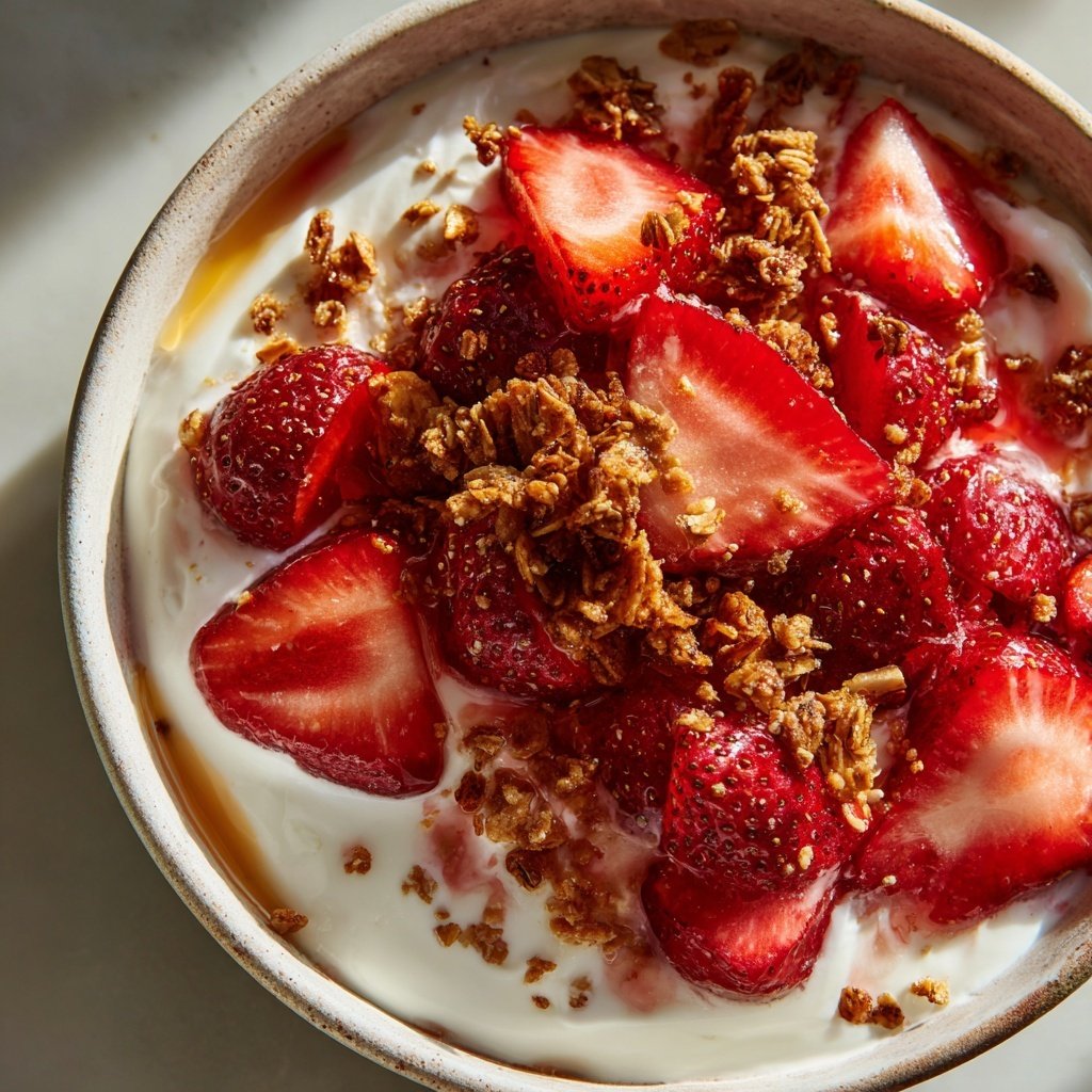 Strawberry Cheesecake Yogurt Bowl