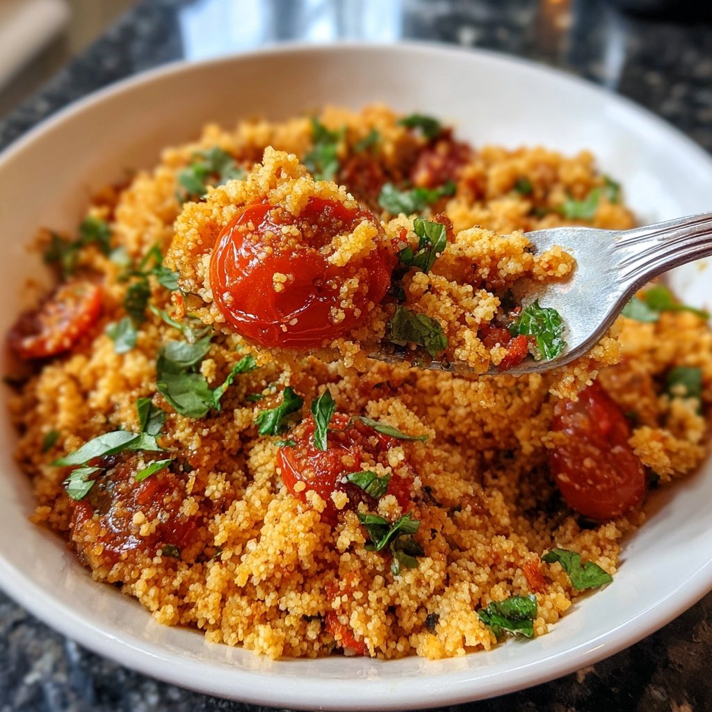 Roasted Tomato Basil Couscous