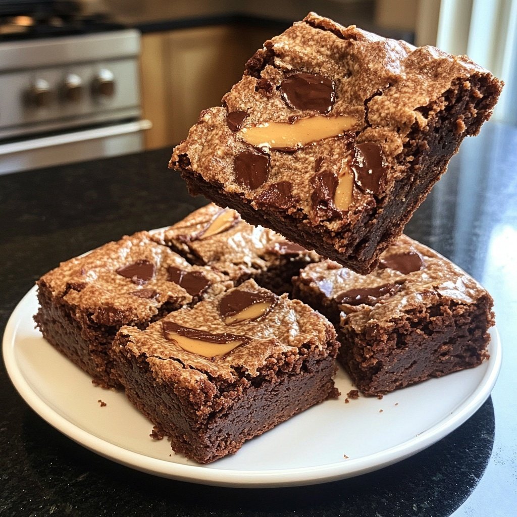 Cottage Cheese Brownies with Almond Butter