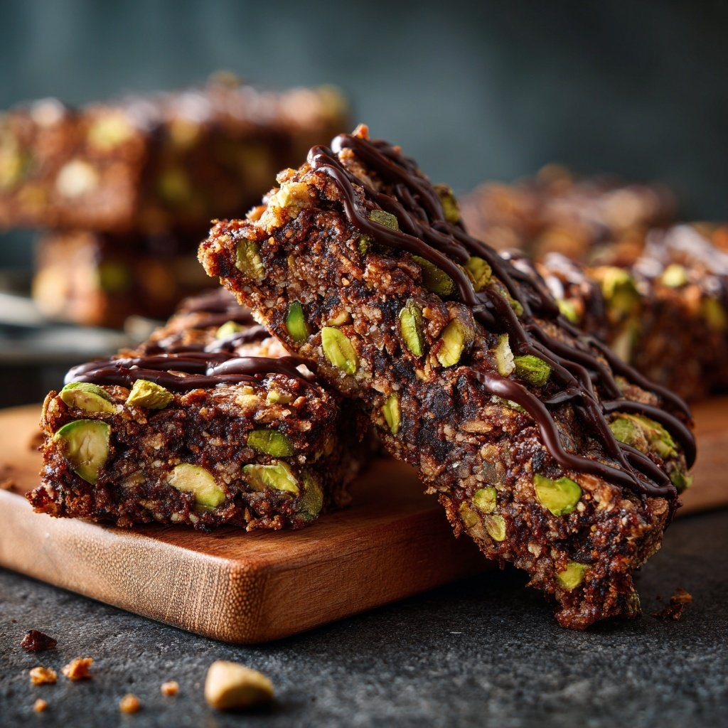 Chocolate Pistachio Snack Bars