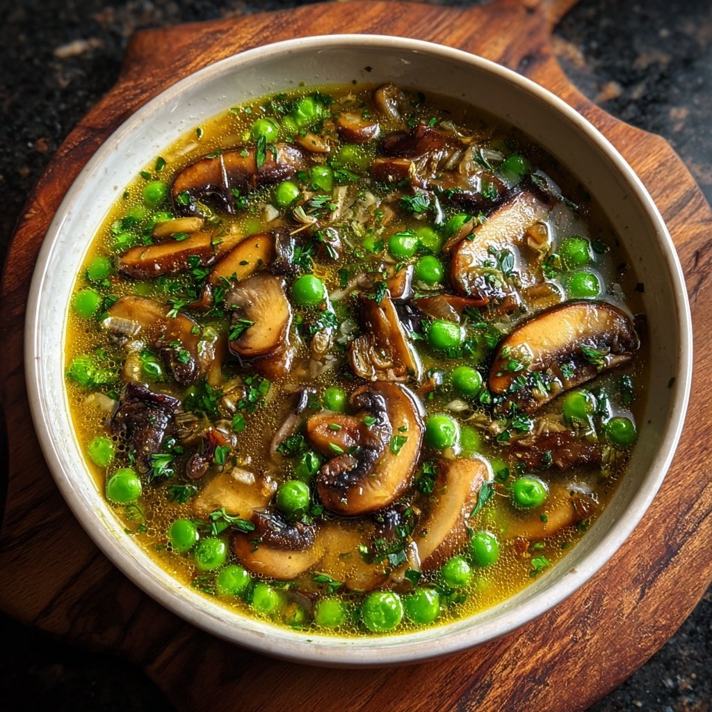 Spring Mushroom Vegetable Soup