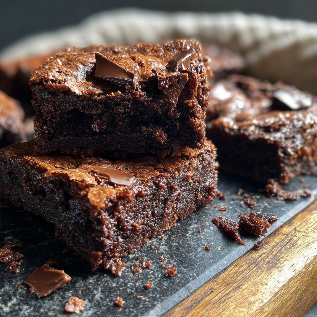 Thick Chocolate Brownie Squares