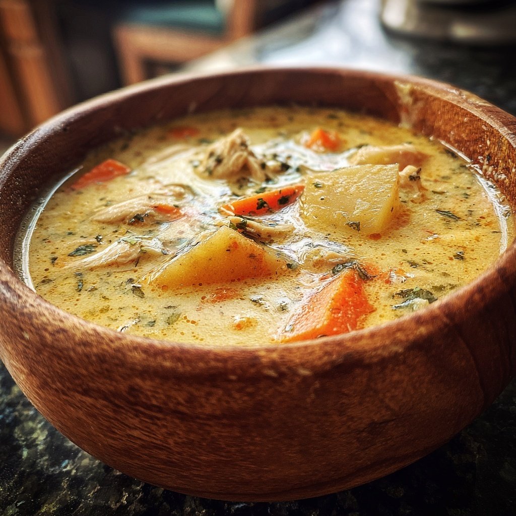Creamy Chicken And Vegetable Soup