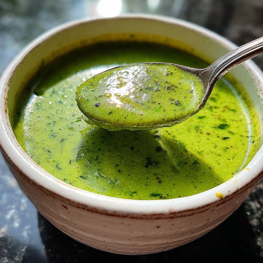 Spring Green Bean And Herb Soup