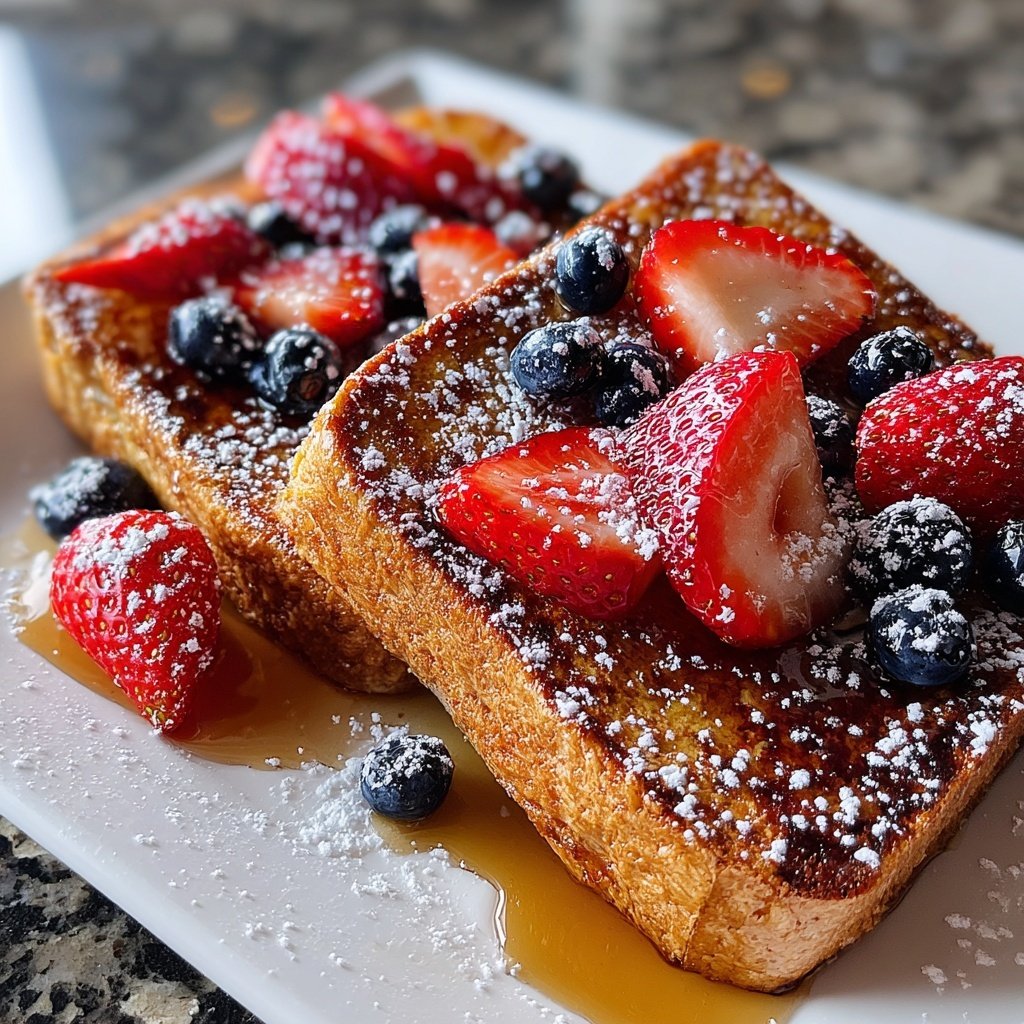 Valentines Breakfast Cinnamon Berry Toast