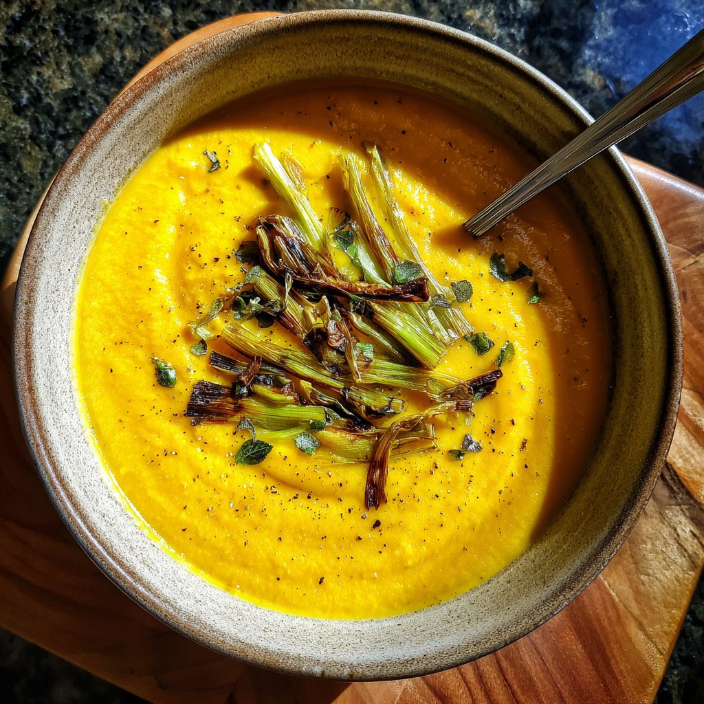 Squash Soup with Leeks