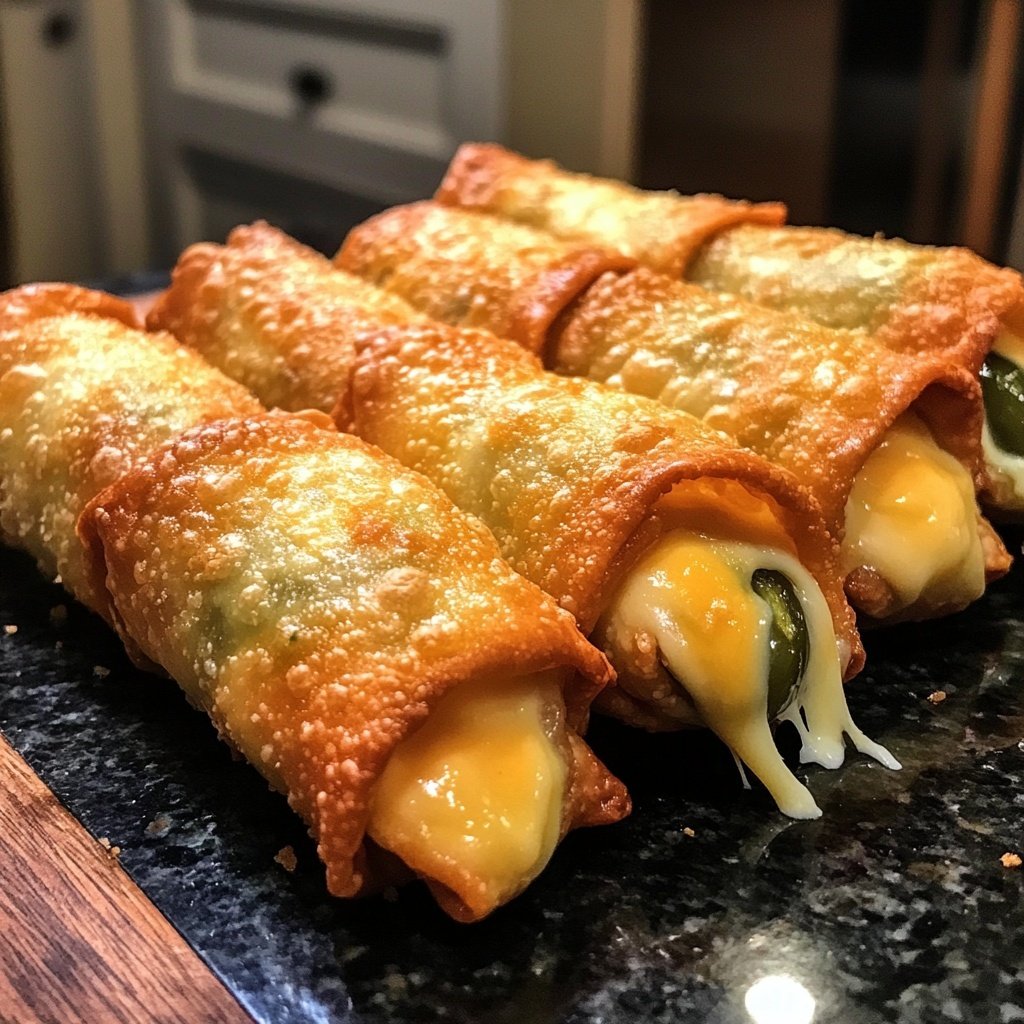 Tasty Finger Food Mini Jalapeno Popper Egg Rolls