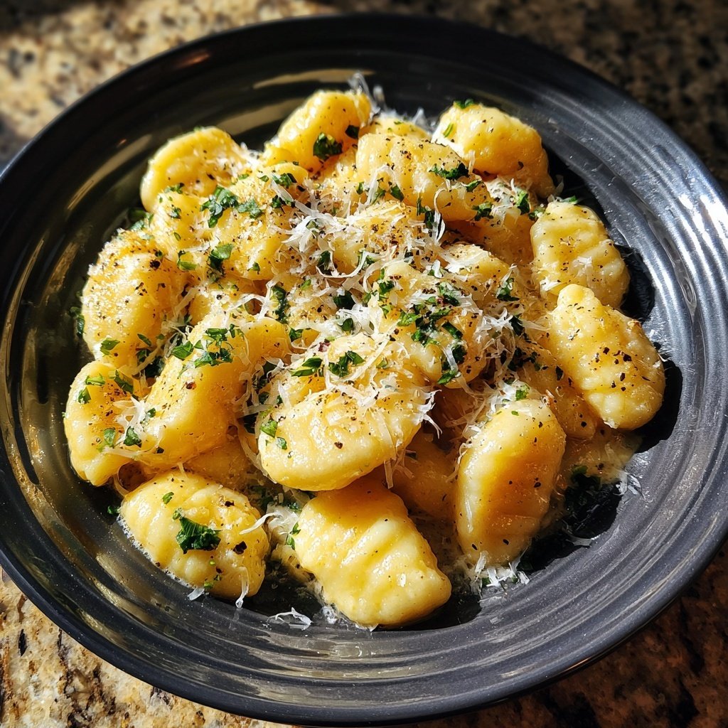 Romantic Lemon Parmesan Gnocchi