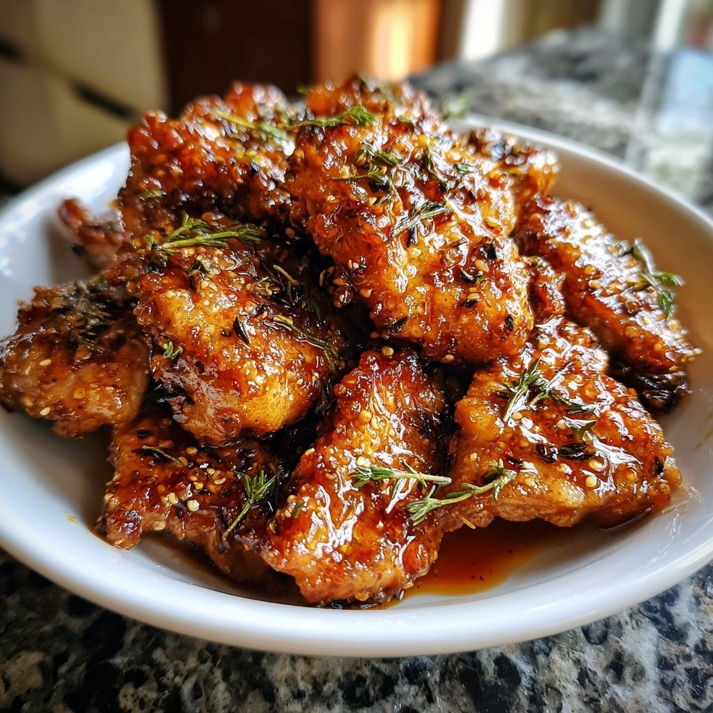 Chicken with Honey Thyme Glaze