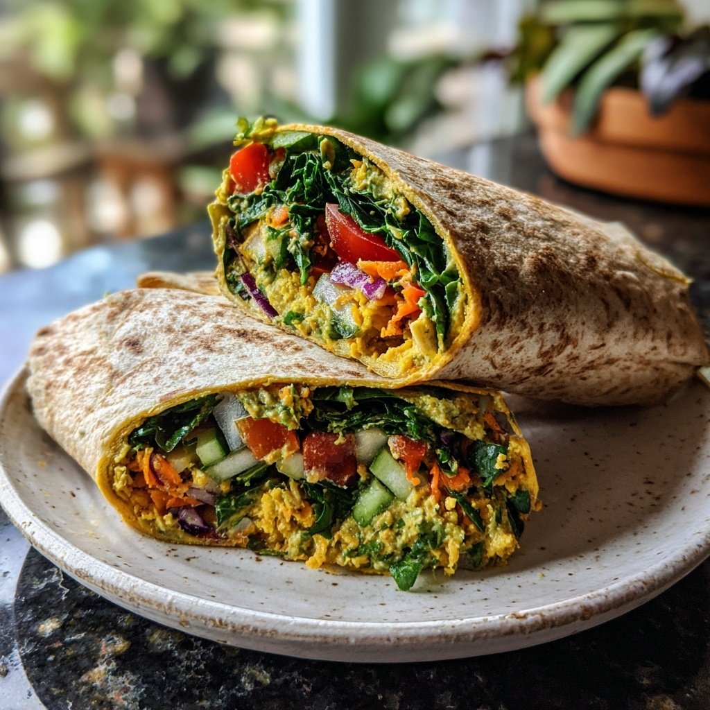 Healthy Lunch Chickpea Wraps