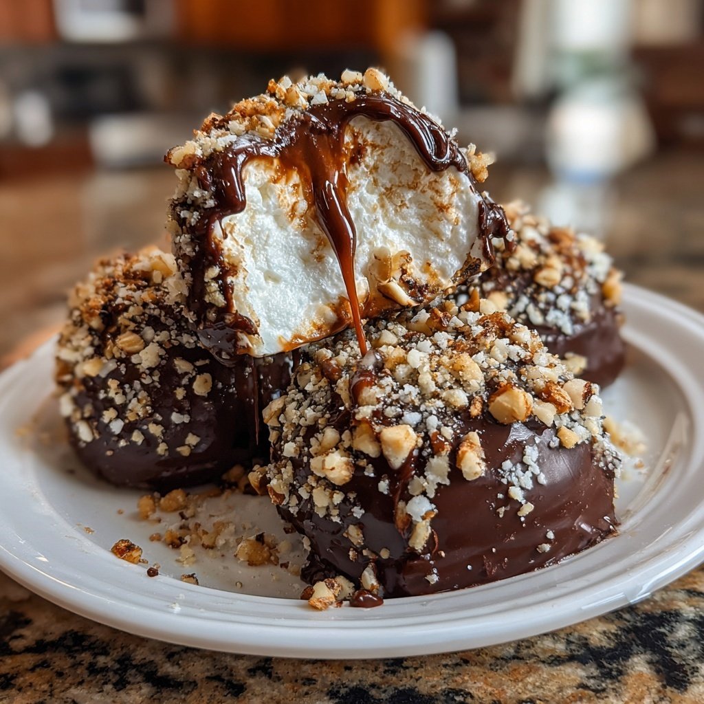 Chocolate Covered Marshmallows