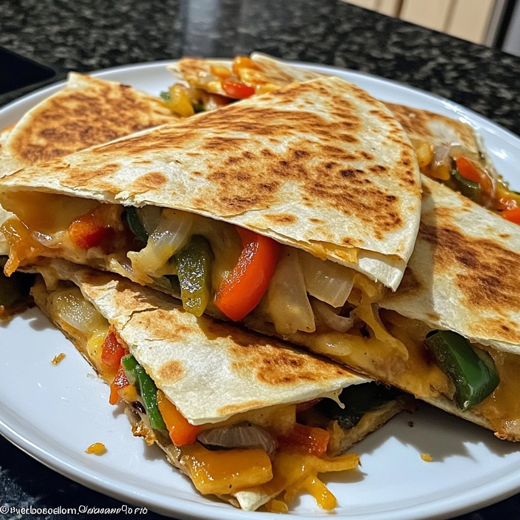 Super Bowl Appetizer Veggie Quesadillas